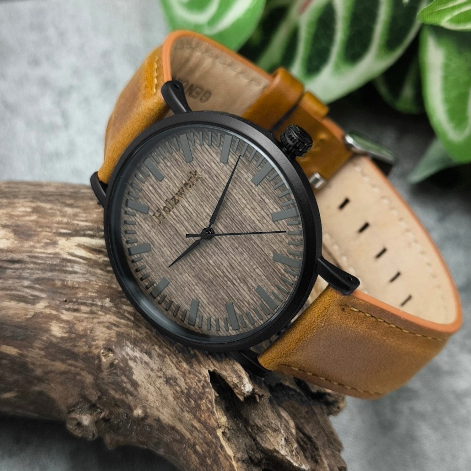 Holzwerk Quarzuhr Designer Edelstahl & Holz günstig online kaufen
