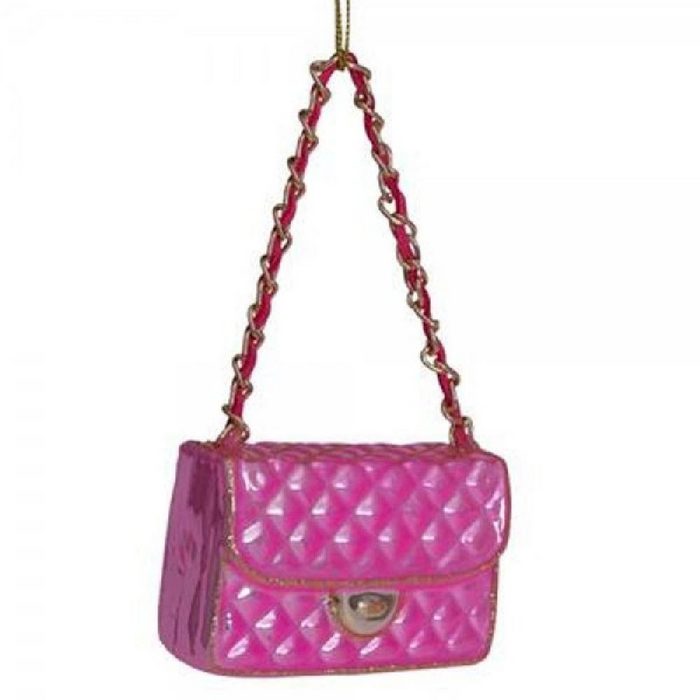 Vondels Christbaumschmuck Ornament Handtasche Pink Opal Fashion Bag