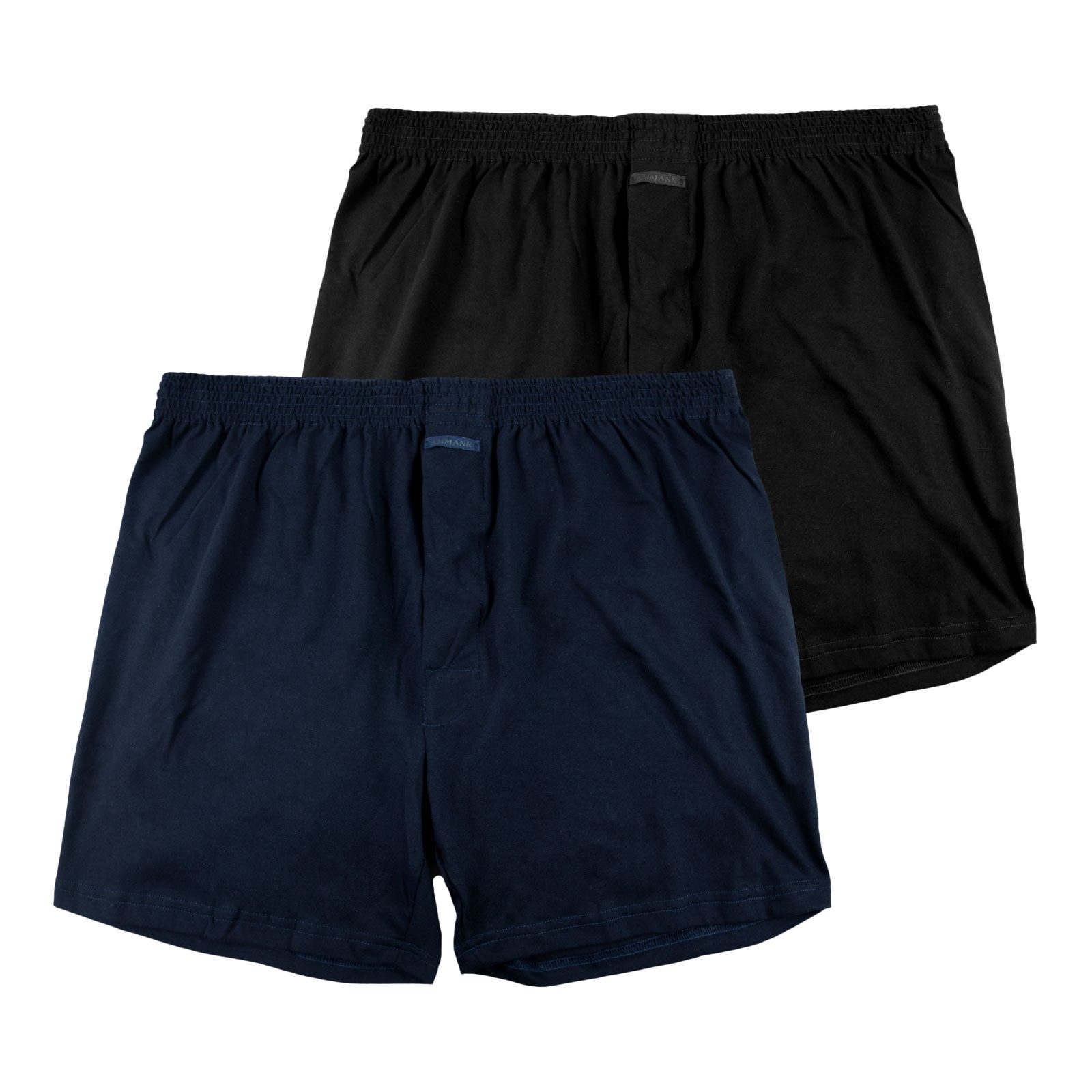 Ammann Boxershorts 2er Pack GOTS Boxer Shorts (2-St., 2 Stück) mit Eingriff