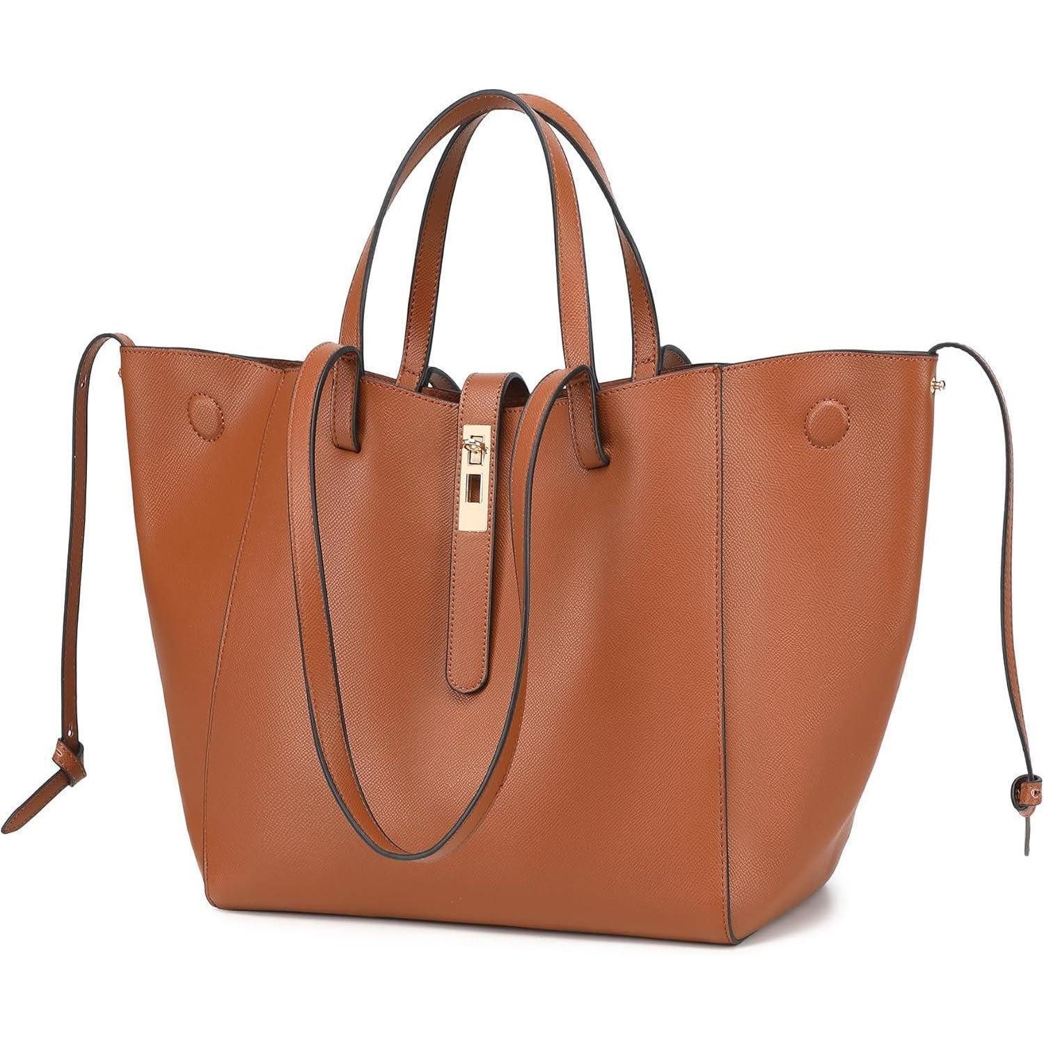 LuxusKollektion Shopper Shopper Damen Leder Henkeltasche Schultertasche Arb günstig online kaufen