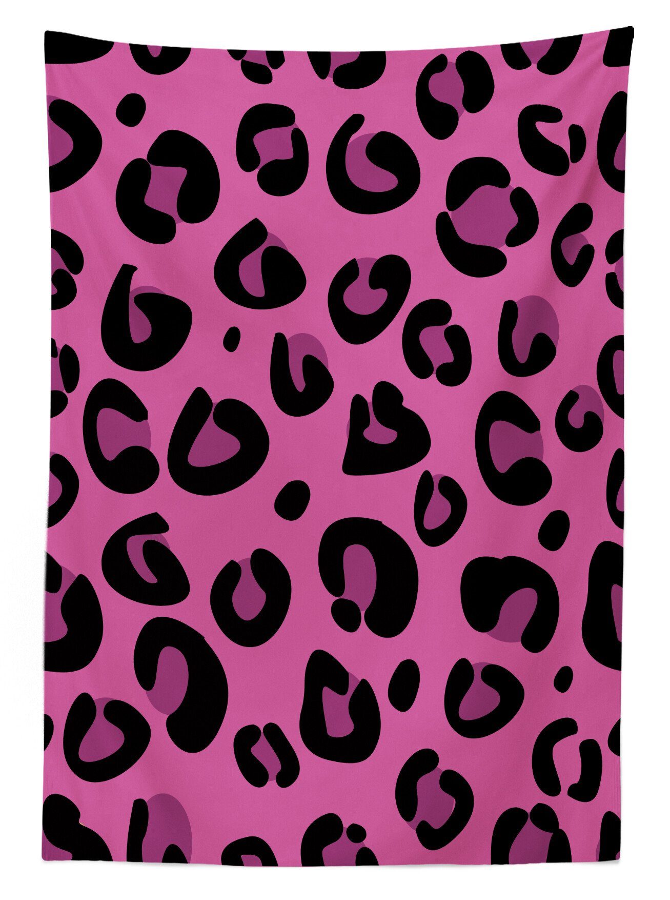 Abakuhaus Farben, Tischdecke Pink Bereich Farbfest Für Außen Klare Waschbar Hot geeignet Tierhaut Leopard den