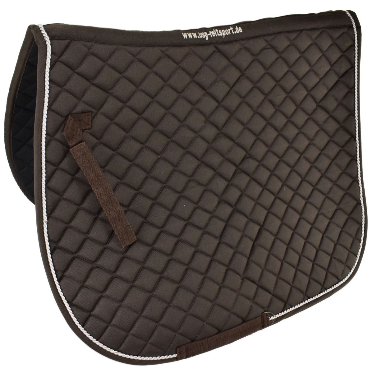 USG Schabracke Warmblut Sattelunterlage DR Schabracke mit farblich abgesetzter Kordel, (1-St), verstellbare Befestigungsschlaufen