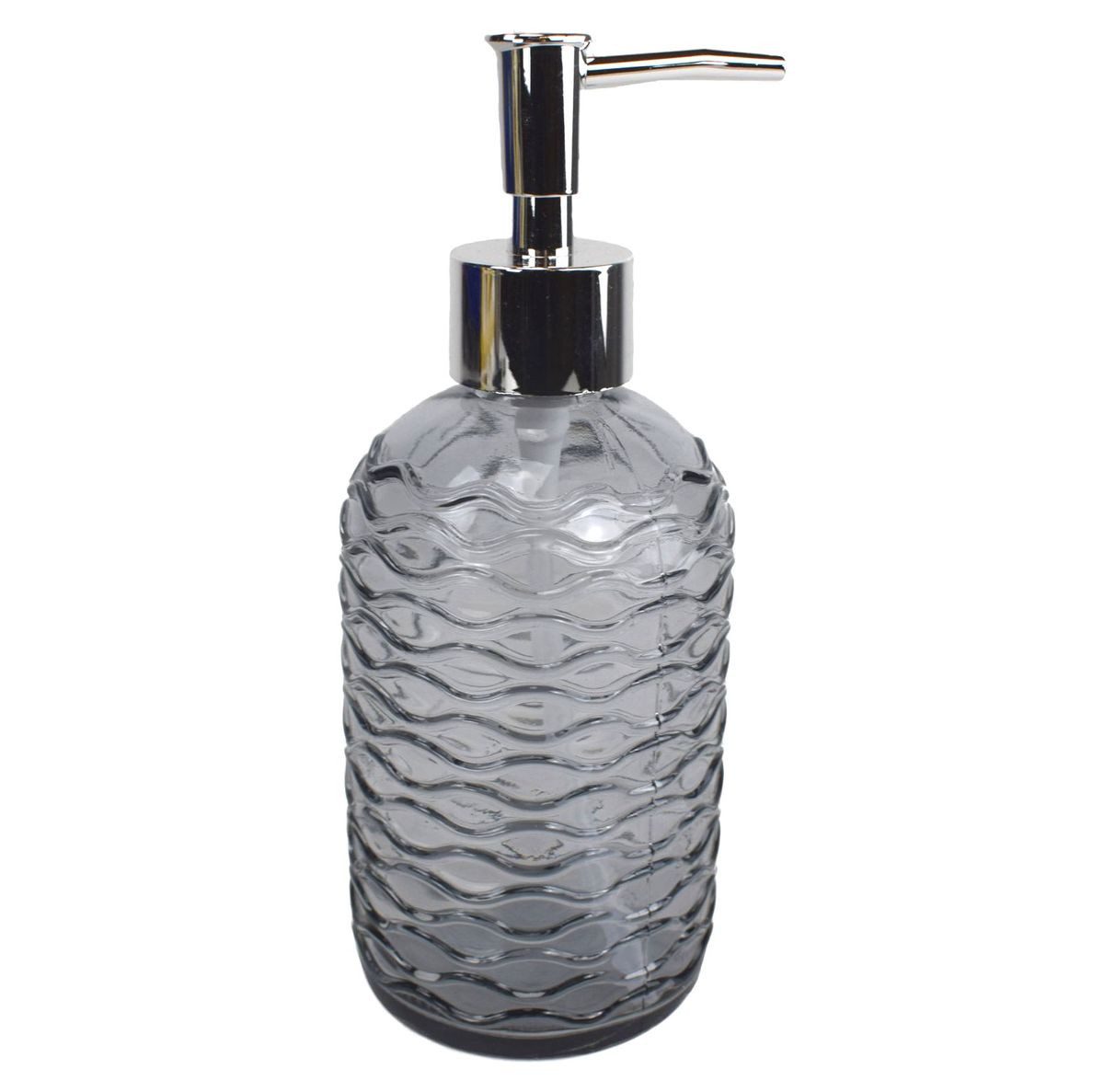 VINNEMEIER GmbH Textil- und Schuhimport Seifenspender Pumpspender Øca. 7 cm Glas moderne Spender für Seifen 400 ml, universell einsetzbar