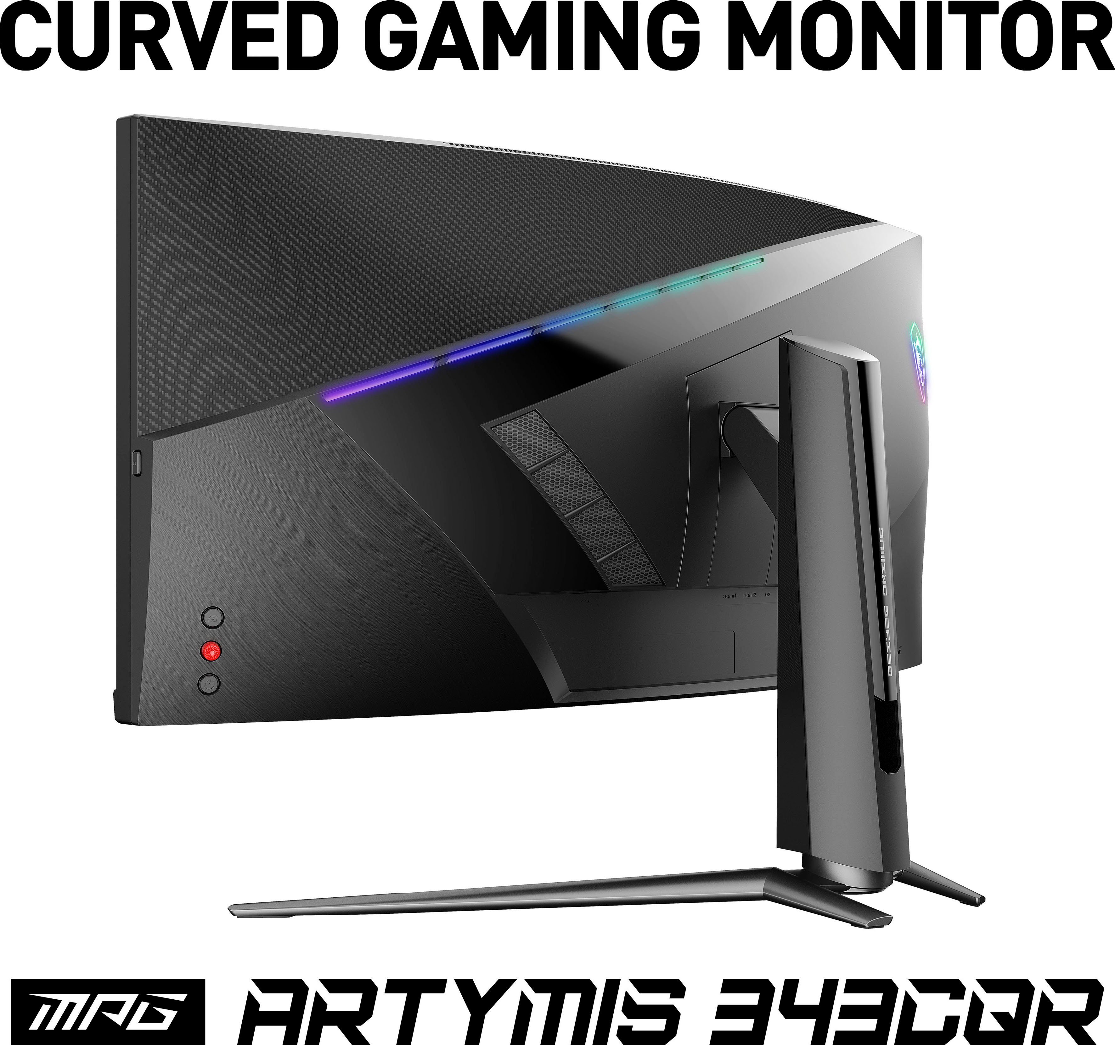 MSI ms Reaktionszeit, Artymis Jahre (86 Herstellergarantie) 1440 Curved-Gaming-LED-Monitor 3440 höhenverstellbar, MPG 165 ", 343CQR UWQHD, px, VA LED, cm/34 3 1 x Hz,