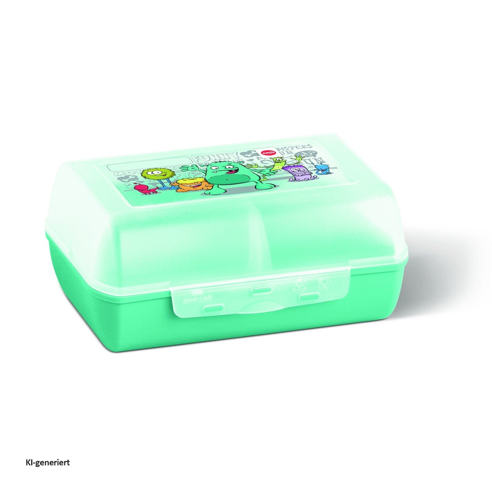 Emsa Lunchbox Brotdose Monster Variabolo, hochwertiger Kunststoff, (Stück, 1-tlg), Clipbox