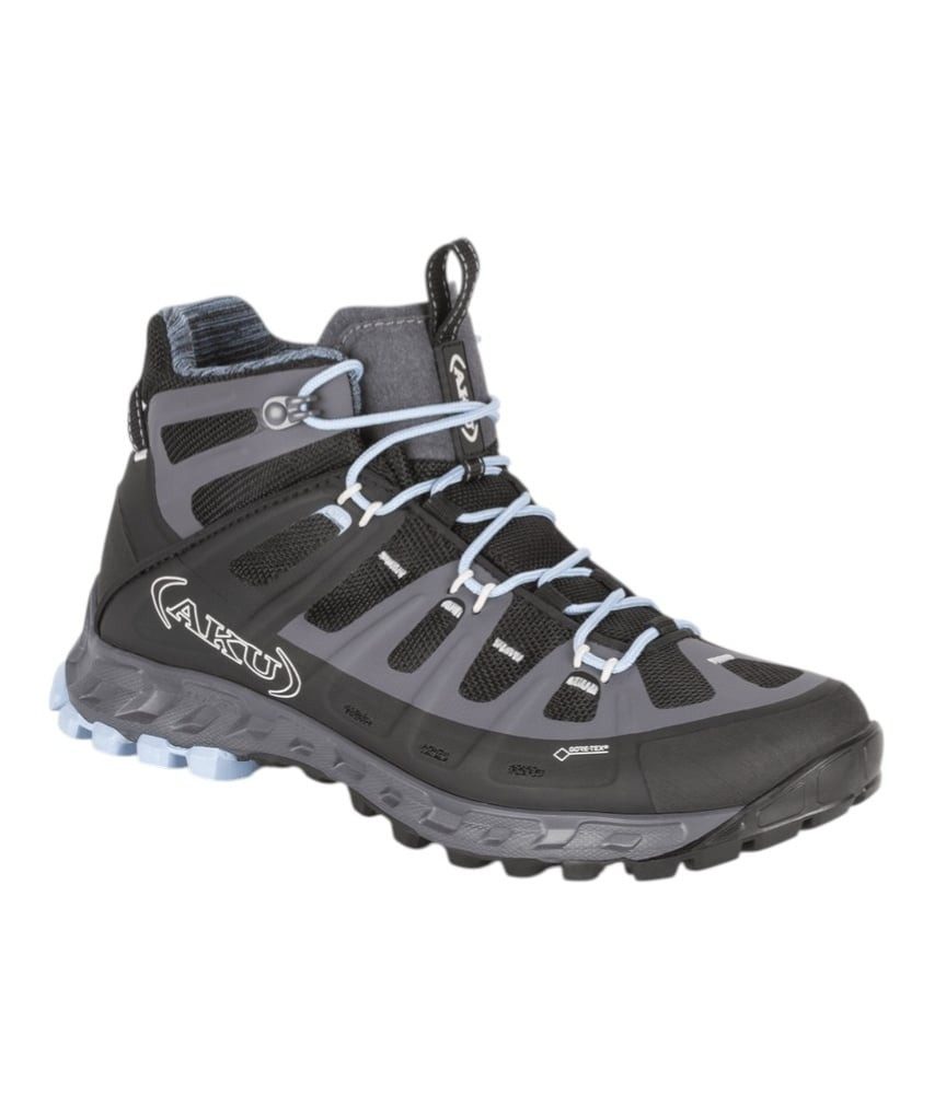 AKU Selvatica MID GTX (wasserdicht) grau/schwarz/hellblau Damen Wanderschuh