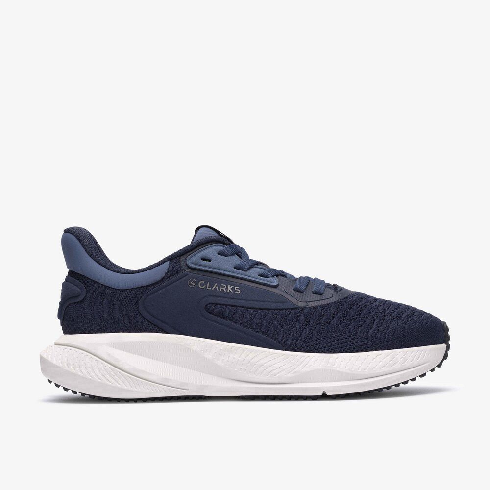 Clarks - Pace Move. Navy - Blau Schnürschuh