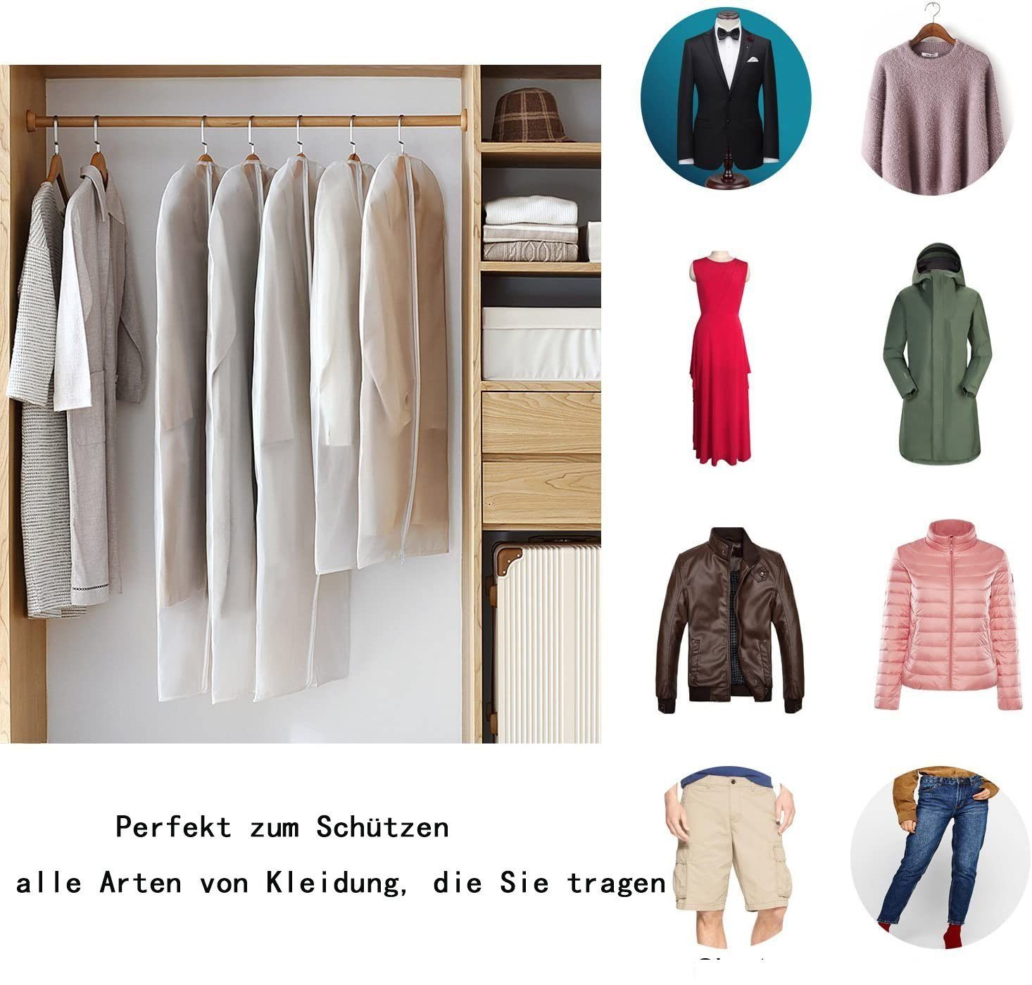 LENBEST Kleidersack Kleidersack Kleidersack,kleidersäcke Staubgeschützt mit St) reißverschluss (6