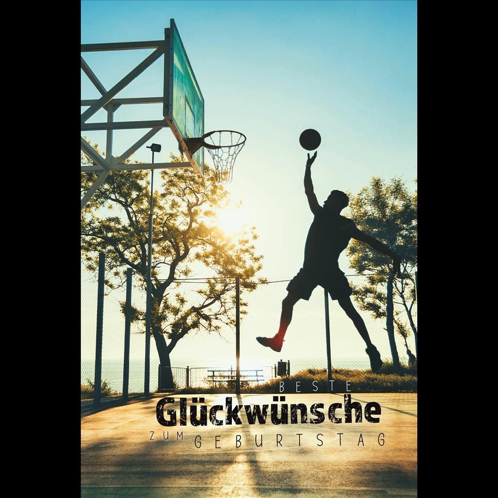 Grußkarten Geburtstag - Glückwunschkarte im Format 11,5 x 17 cm mit Umschlag