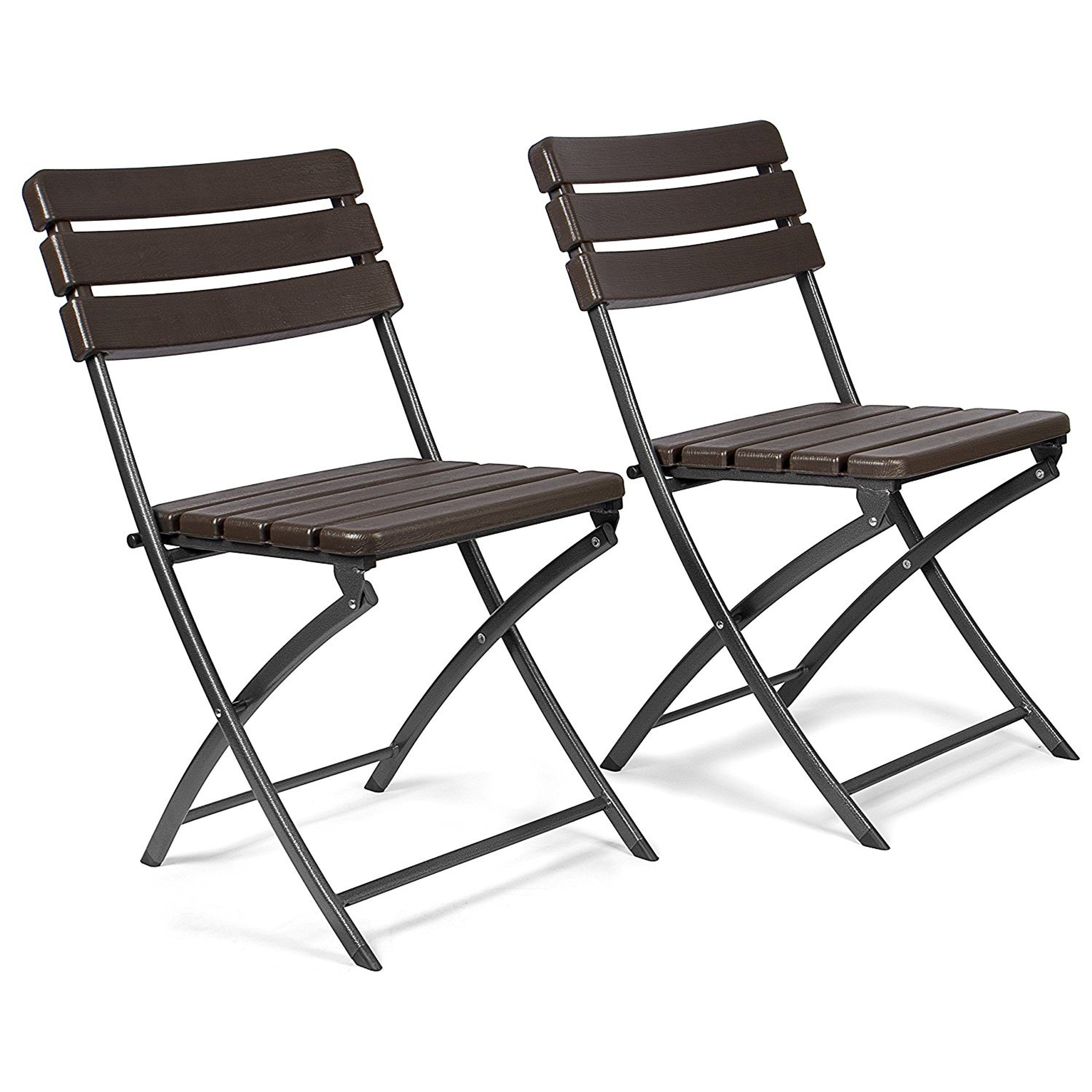 VANAGE Klappstuhl »VG4864« Klappbare Gartenstühle im 2er Set, braun