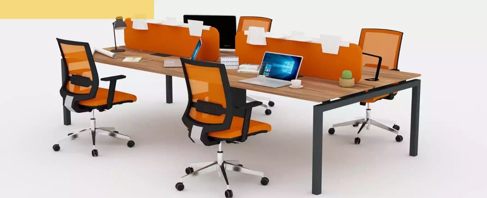 JVmoebel Arbeitstisch Arbeitstisch Gruppe (1-St., Braun Schreibtischmöbel Europa Büromöbel in Computer Arbeitstisch), nur für 1x Made