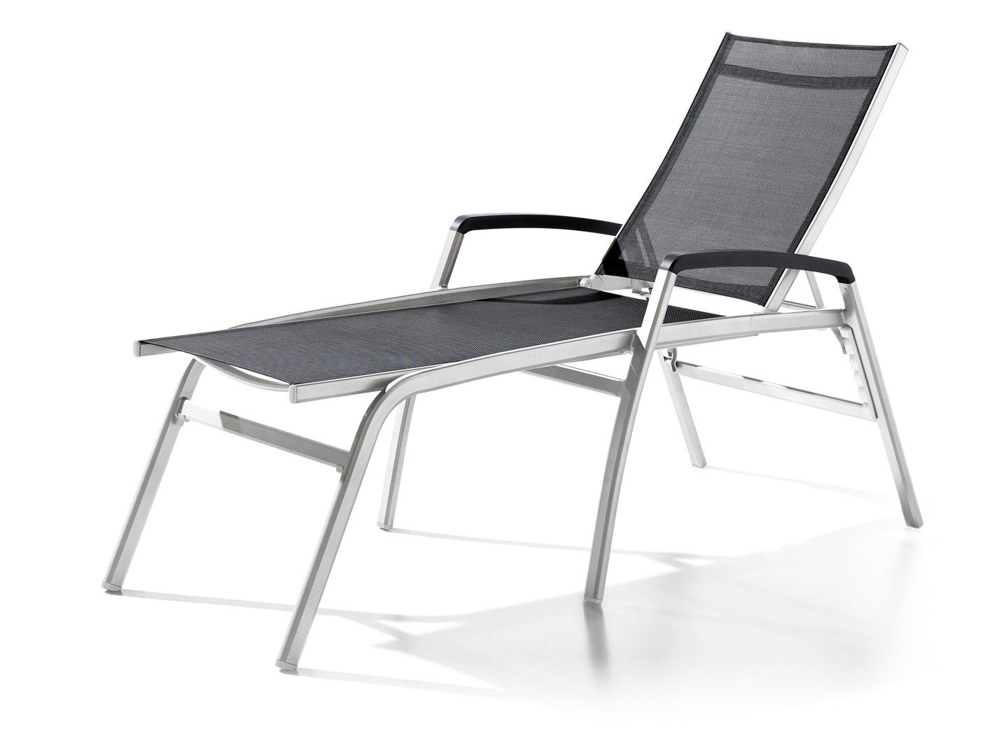 sieger Gartenliege Bodega, in Grau, Kunstfasergewebe - 194x116x75cm (BxHxT)