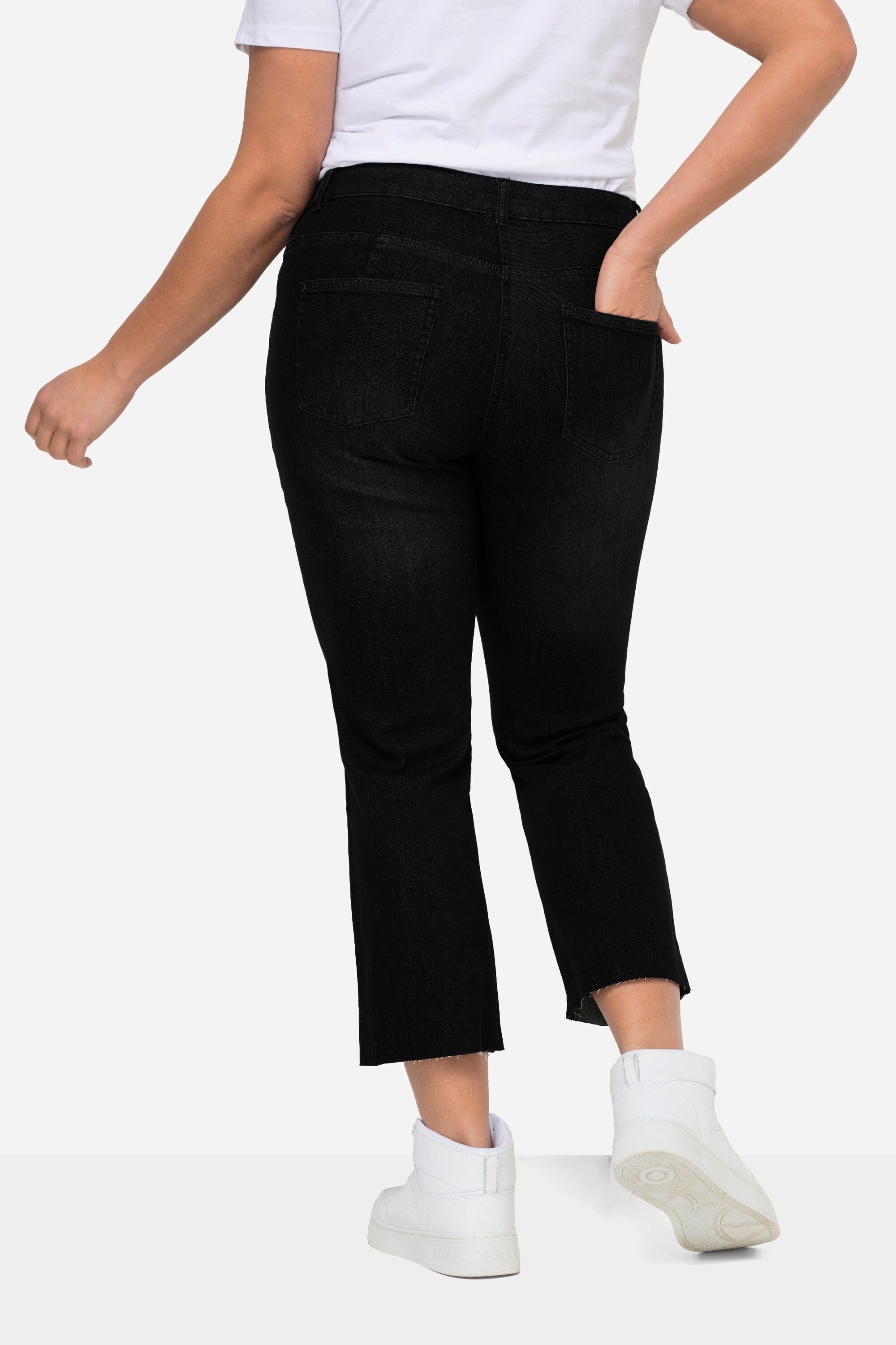 Angel of Style Regular-fit-Jeans 7/8-Jeans Claire Stretchkomfort geschnittener Saum