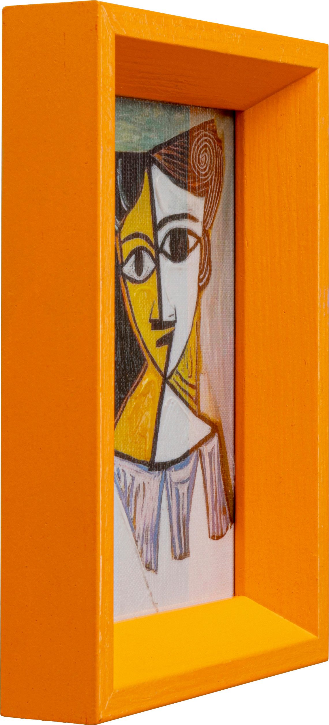 Kare Design Bild mit Rahmen Gerahmtes Bild Portrait Cubism 13x18cm, (Set, 3 St)