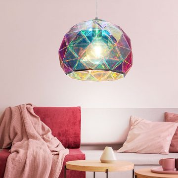 etc-shop LED Pendelleuchte, Leuchtmittel inklusive, Warmweiß, Hänge Pendel Lampe Ess Zimmer Flur Decken Leuchte multicolor im