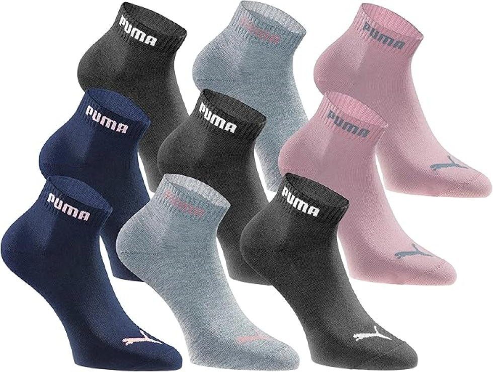 PUMA Basicsocken Damen 18-Pack Quartersocken - 3912 (Packung, 18-Paar, 18 Paar)