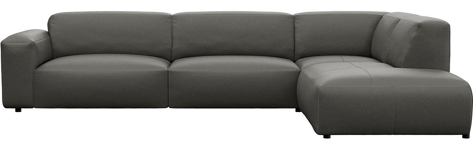 FLEXLUX Ecksofa Lucera, super bequem durch hochwertigen Sitzaufbau mit Kaltschaum, modern & anschmiegsam, L-Form, Designsofa