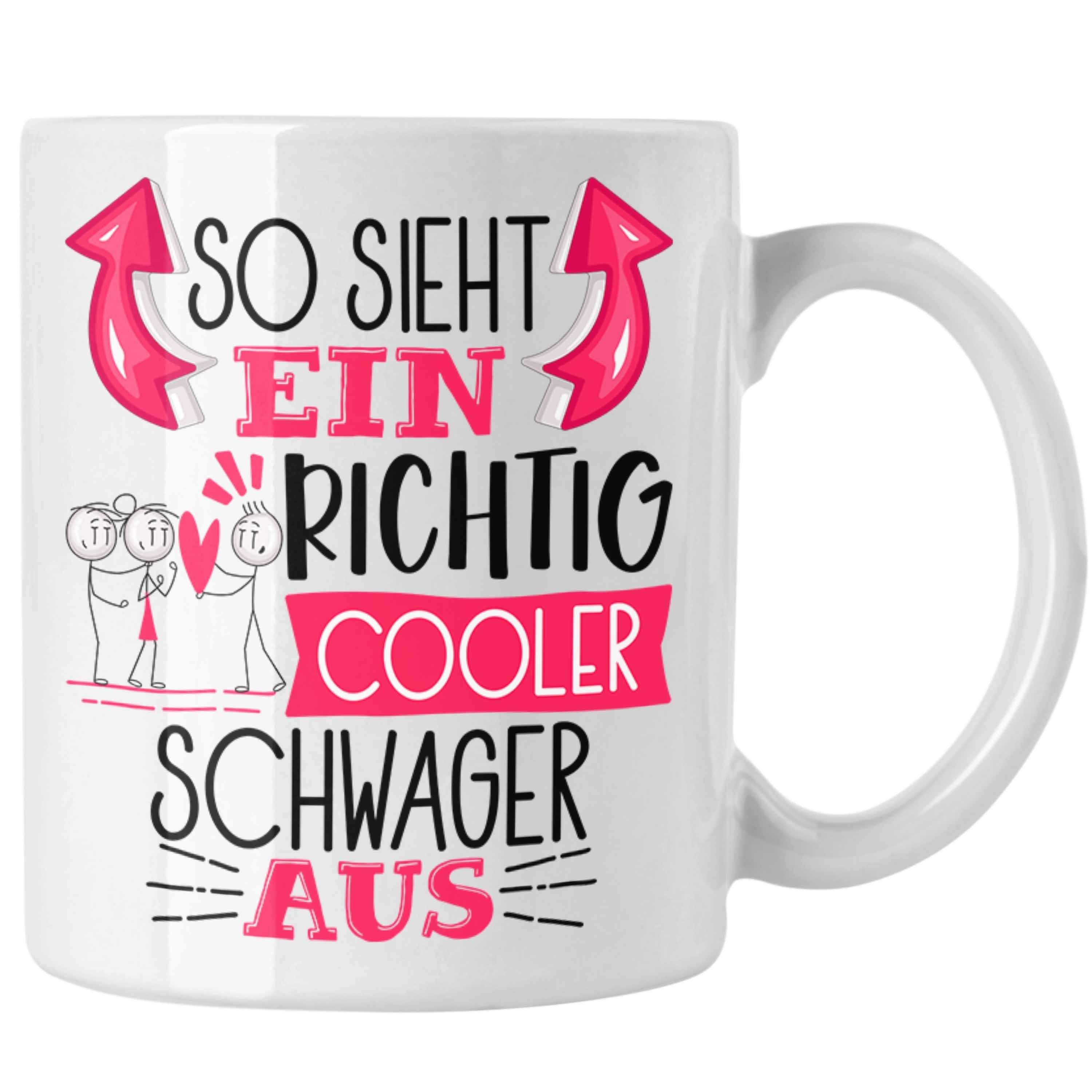 Geschenk Sieht Weiss Schwager Cooler Aus Trendation Spru Tasse Ein Tasse Richtig So Lustiger