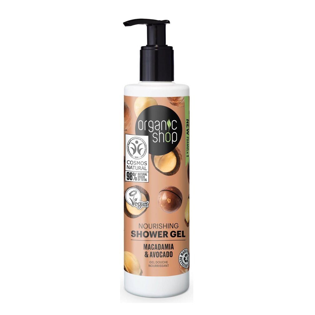 Organic Shop Duschgel Nourishing Shower Gel Macadamia & Avocado, 280 ml