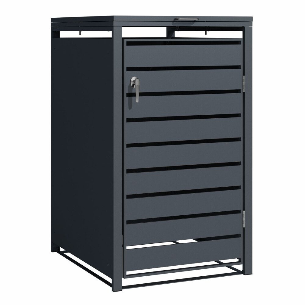 Phoenix Mülltonnenbox Phoenix Aufbewahrungsbox Mülleimer - Galvanisierter Stahl - Anthrazit (1 St)