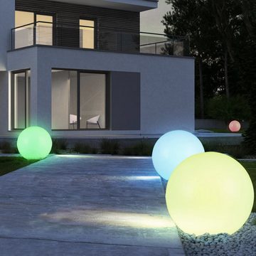 GreenBlue LED Solarleuchte GB165, Tuin Solar LED Lamp Balls 25 cm RGB