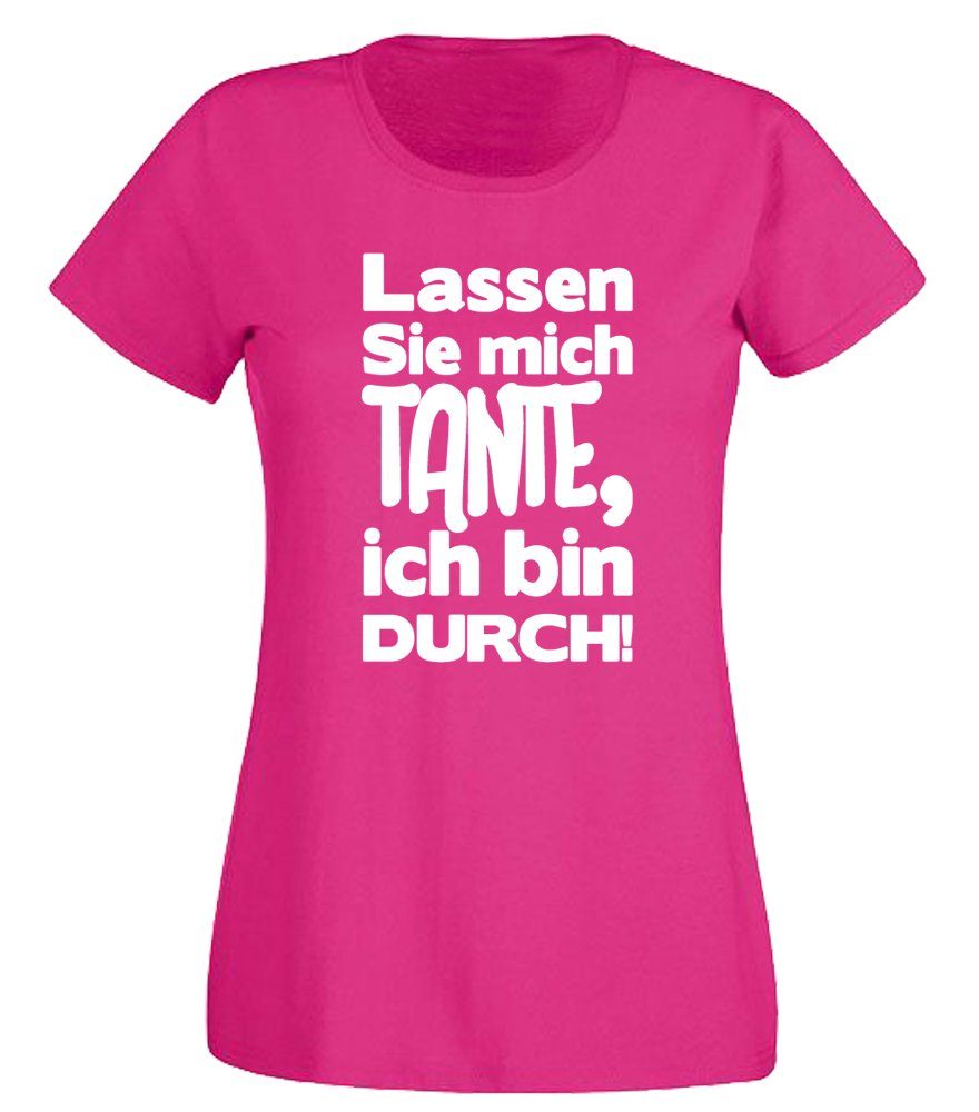 pink / Druck - weiß