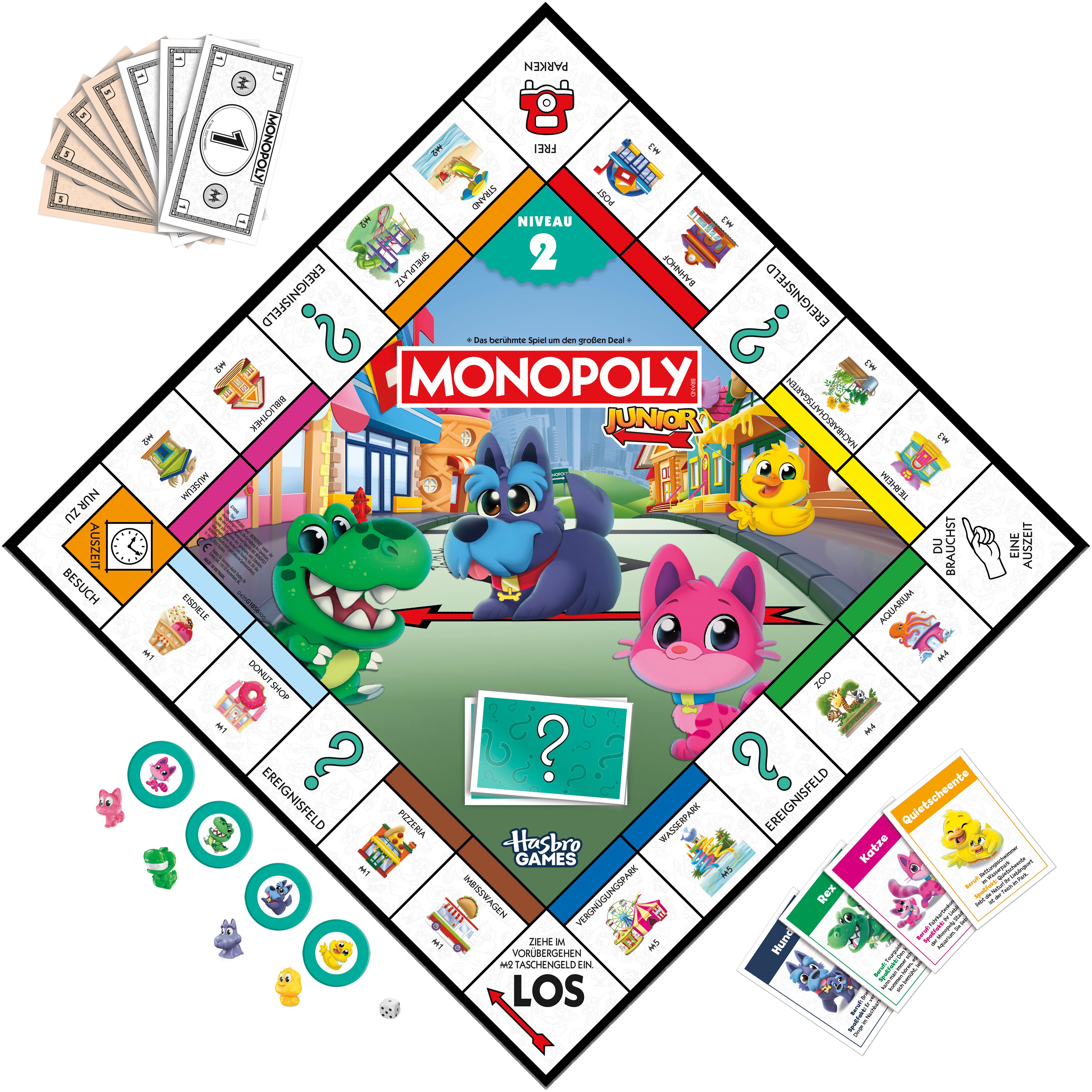 Hasbro Spiel Monopoly Junior, Kinderspiel
