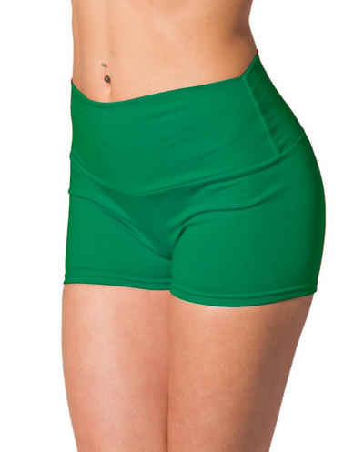 Alkato Yogashorts Alkato Damen Shorts mit Hohem Bund Hotpants Radlerhose Long Shorts