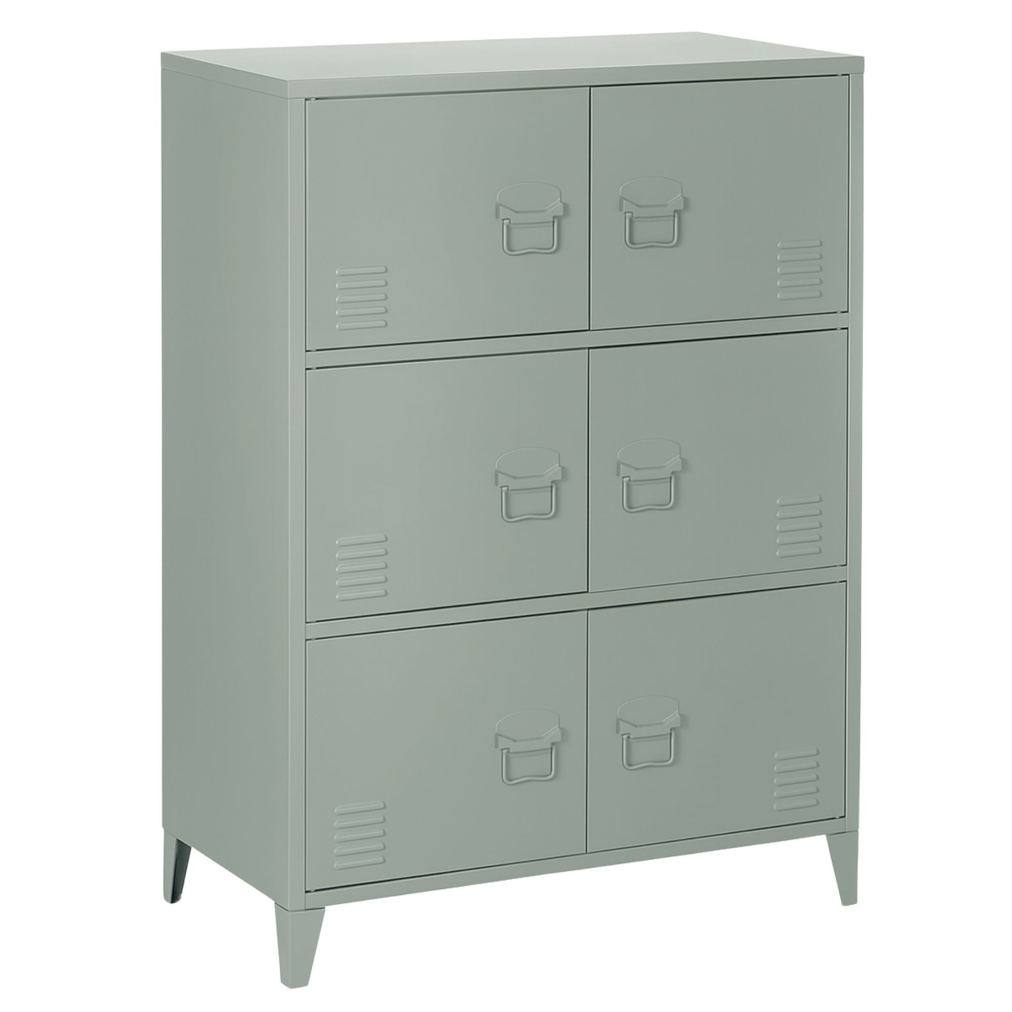 osoltus Raumteiler Industrial Wohnen 6-türiger Spindschrank Büroschrank Sta günstig online kaufen