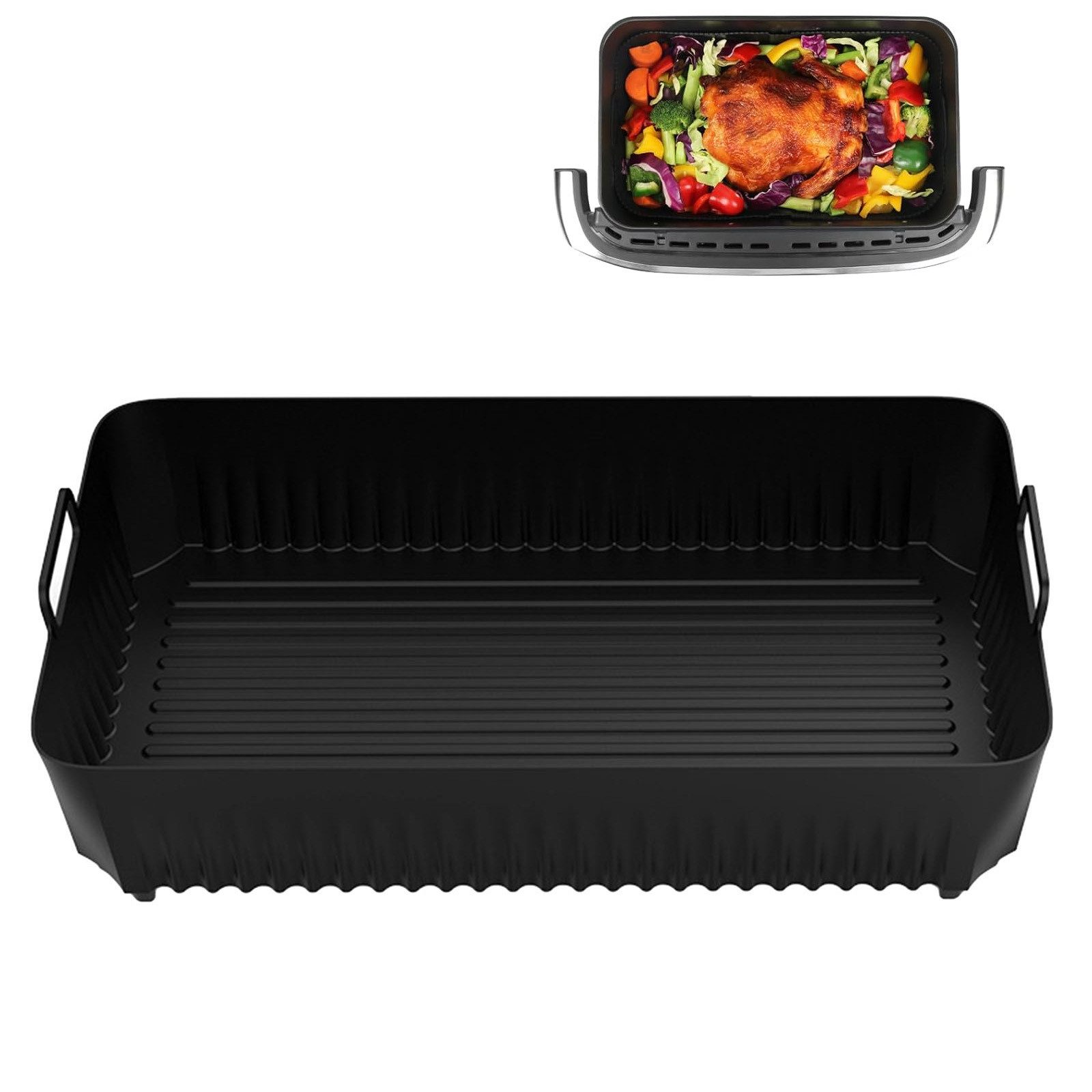 Silikonform Heißluftfritteuse Zubehör für Ninja AF500EU 10.4L, Silikonform Zubehör