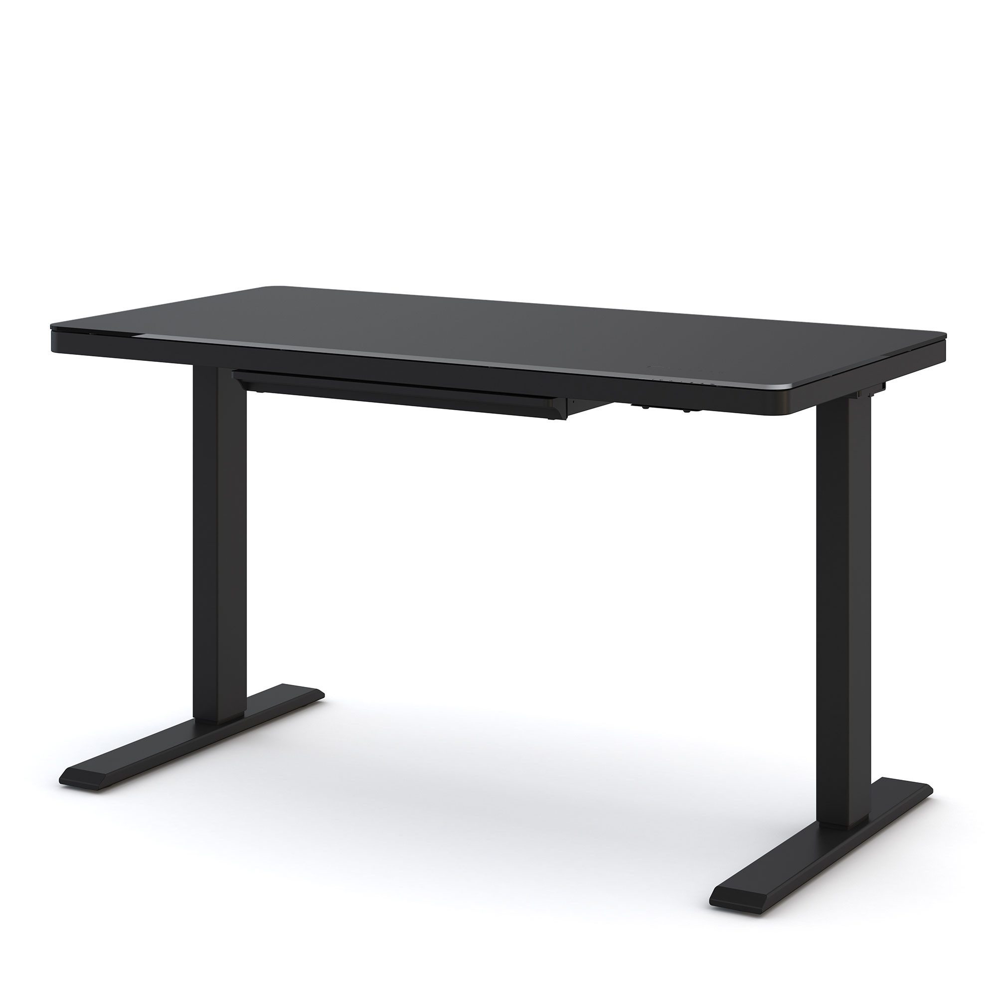 ASSMANN Büromöbel Schreibtisch Vindaro (120x60cm Schwarz Elektrisch höhenverstellbar 2-fach-Motorik Einfachhub, einfache Montage, für Büro und Homeoffice), TÜV-zertifiziert, 5 Jahre Herstellergarantie