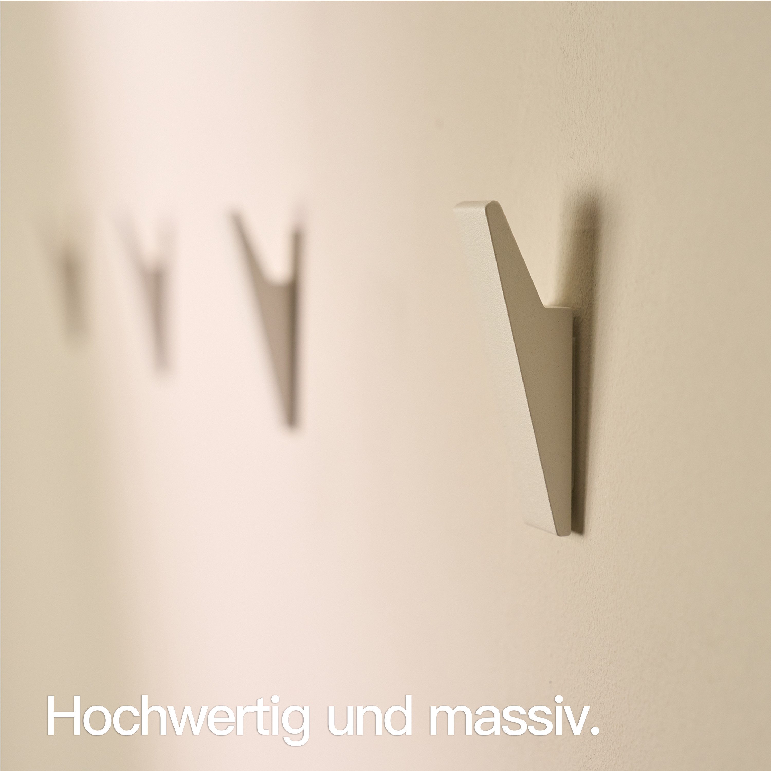 Designfabrik Hamburg Handtuchhaken DFHH KH, (4x Wandhaken), rostfrei, pulverbeschichtet, eloxiert, sandgestrahlt