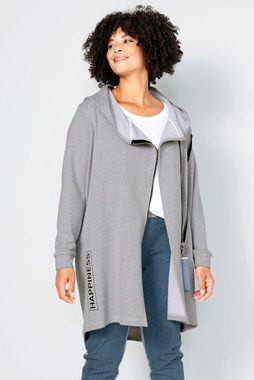 Angel of Style Sweatjacke Long-Sweatjacke oversized Doppelzipper