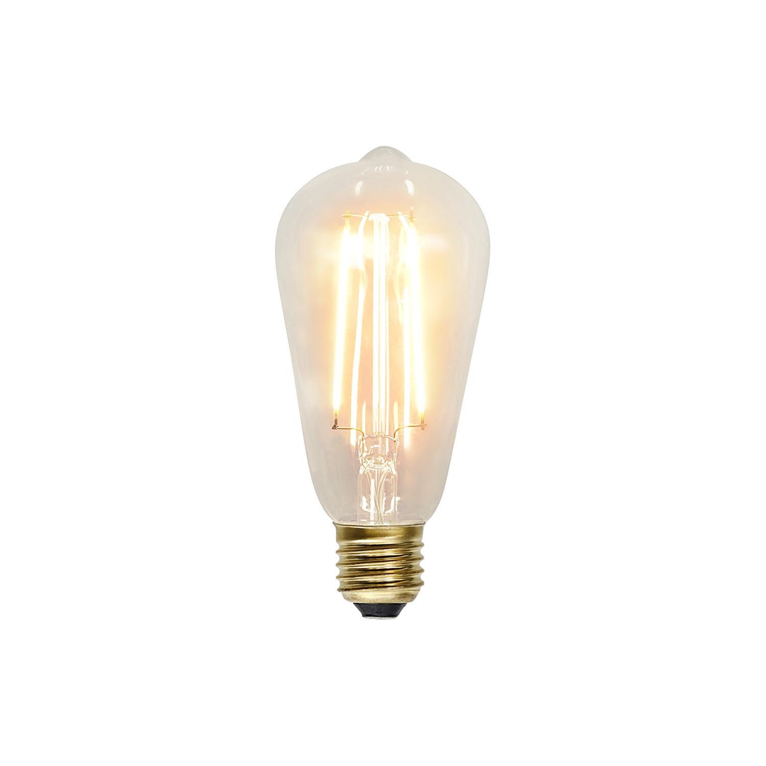 STAR TRADING LED Dekolicht Leuchtmittel, LED-Leuchtmittel,Soft-Glow', E27, 2,3W, 230lm, Edison-Form, retro, wa