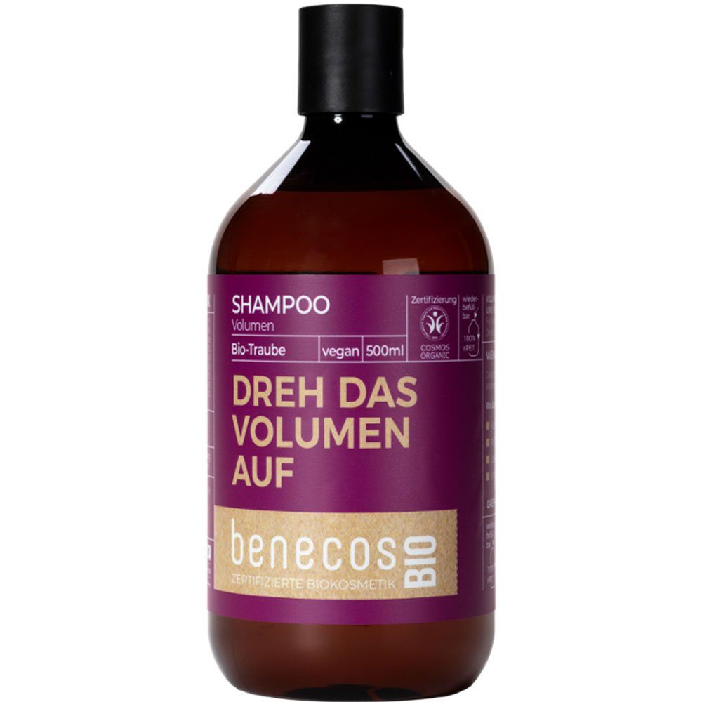 Benecos Haarshampoo Shampoo Volumen Traube, 500 ml