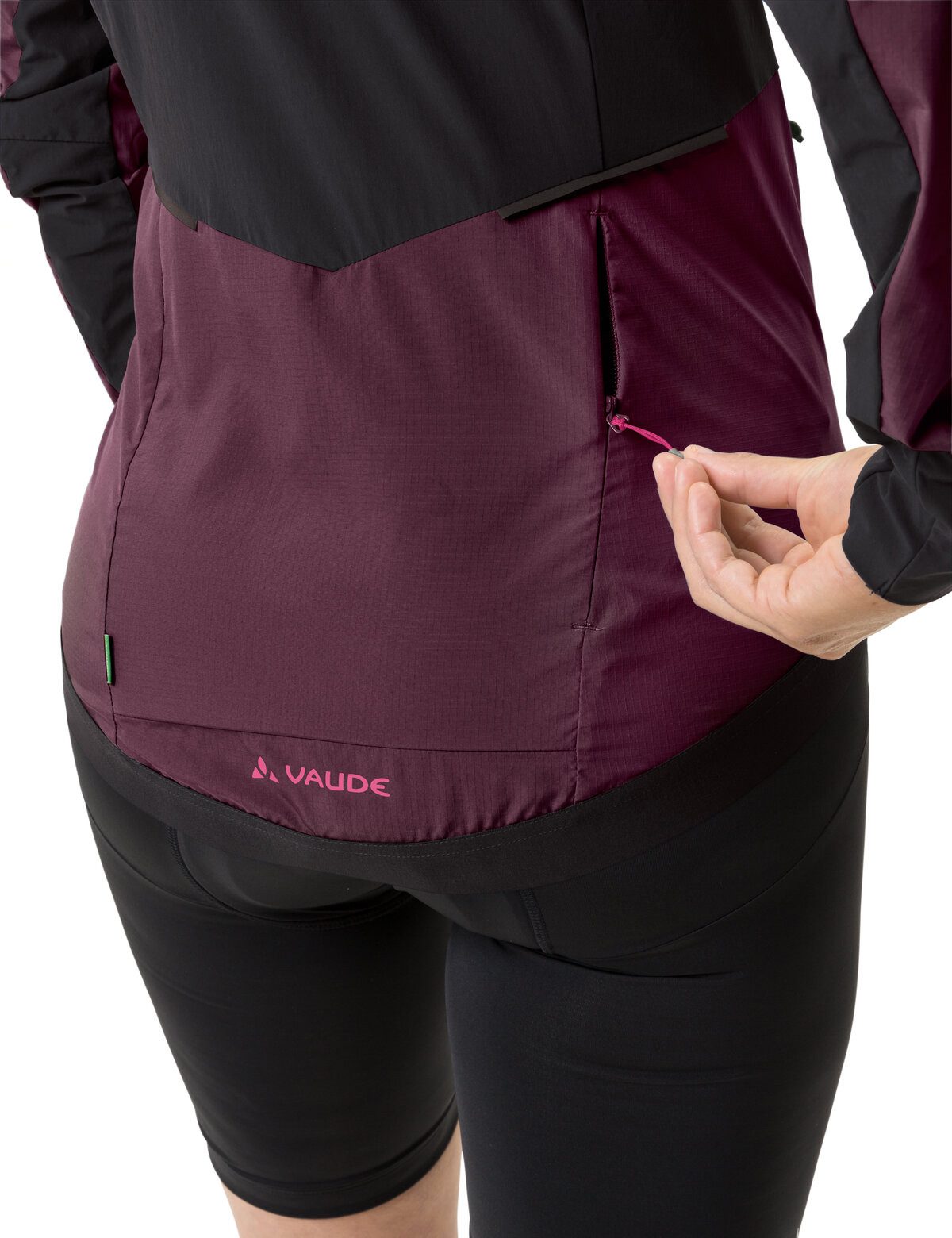 VAUDE Fahrradjacke besonders geringes Gewicht, kleines Packmaß, winddicht, atmungsaktiv – Bild 4 von 5