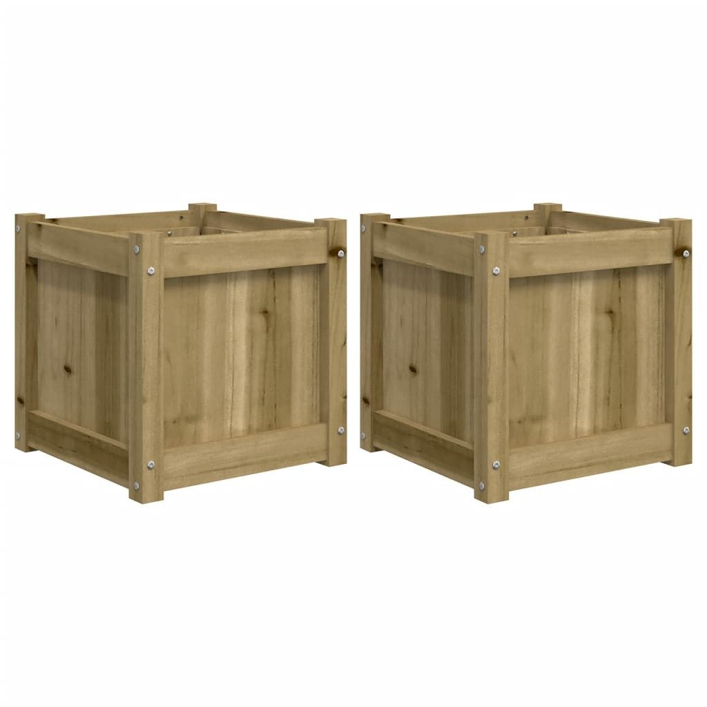 vidaXL Blumentopf Pflanzkübel 2 Stk. Kiefernholz günstig online kaufen