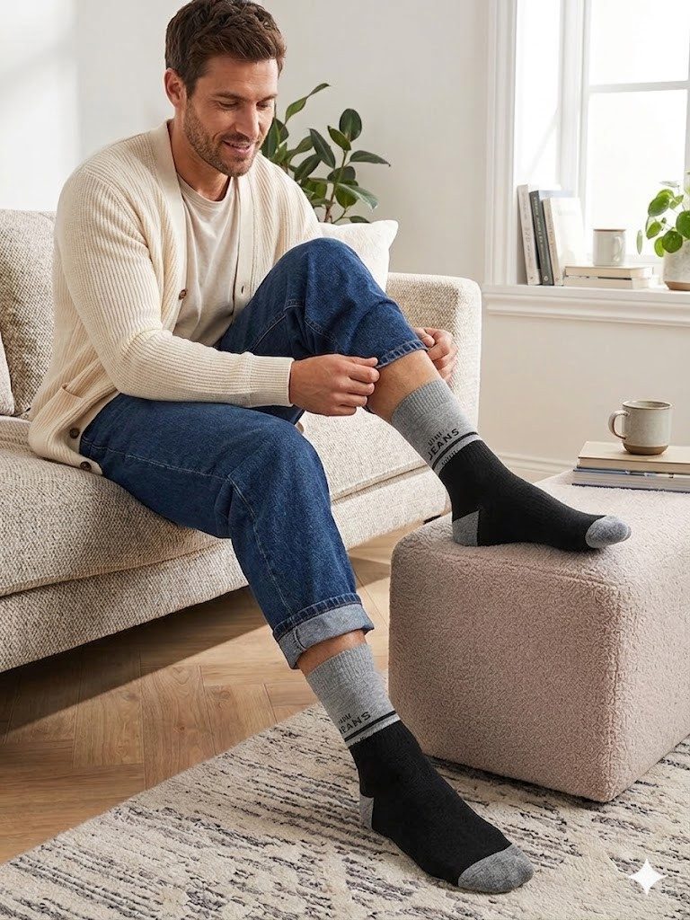 simaranda Basicsocken 10 Paar Herren Socken für Freizeit und Business mit Komfortbund 202 – Bild 3 von 5