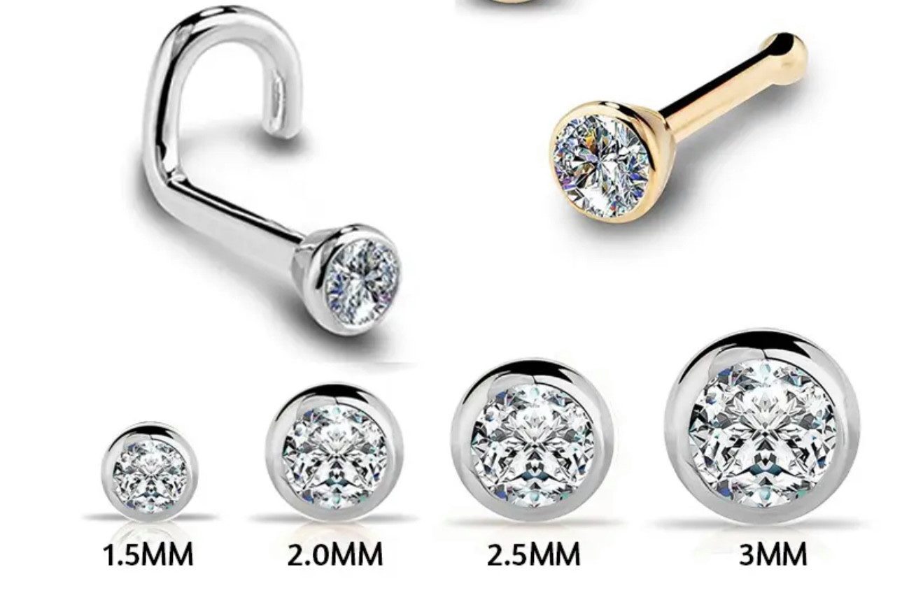 Karisma Schmuck Nasenpiercing aus Chirurgenstahl 316L Nasenstecker mit Kris günstig online kaufen