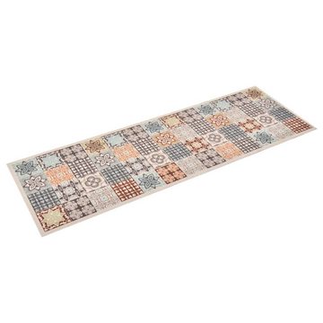 Fußmatte vidaXL Küchenteppich Waschbar Mosaik Mehrfarbig 45x150 cm, vidaXL