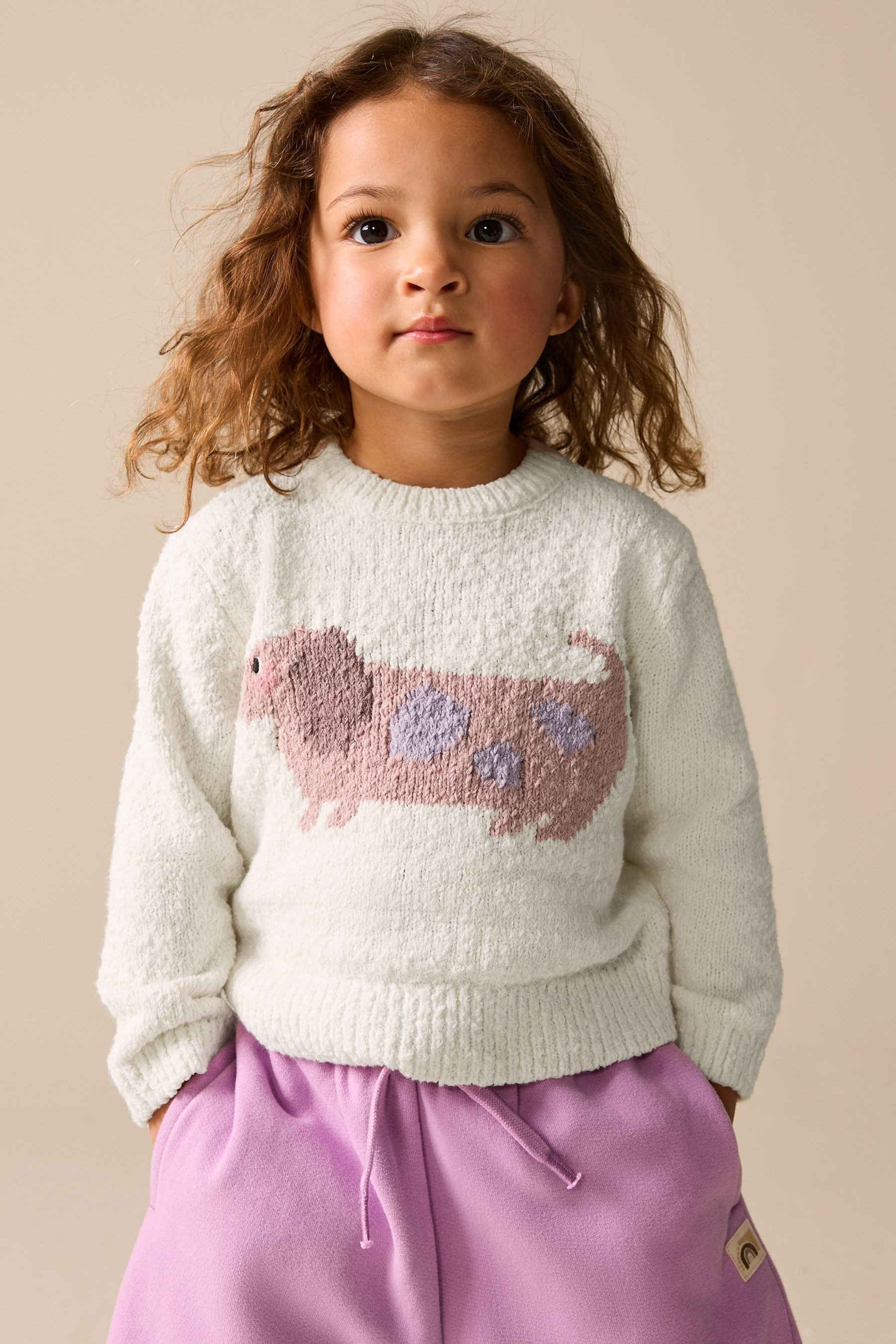 Next Strickpullover Pullover mit Dackelmotiv (1-tlg)