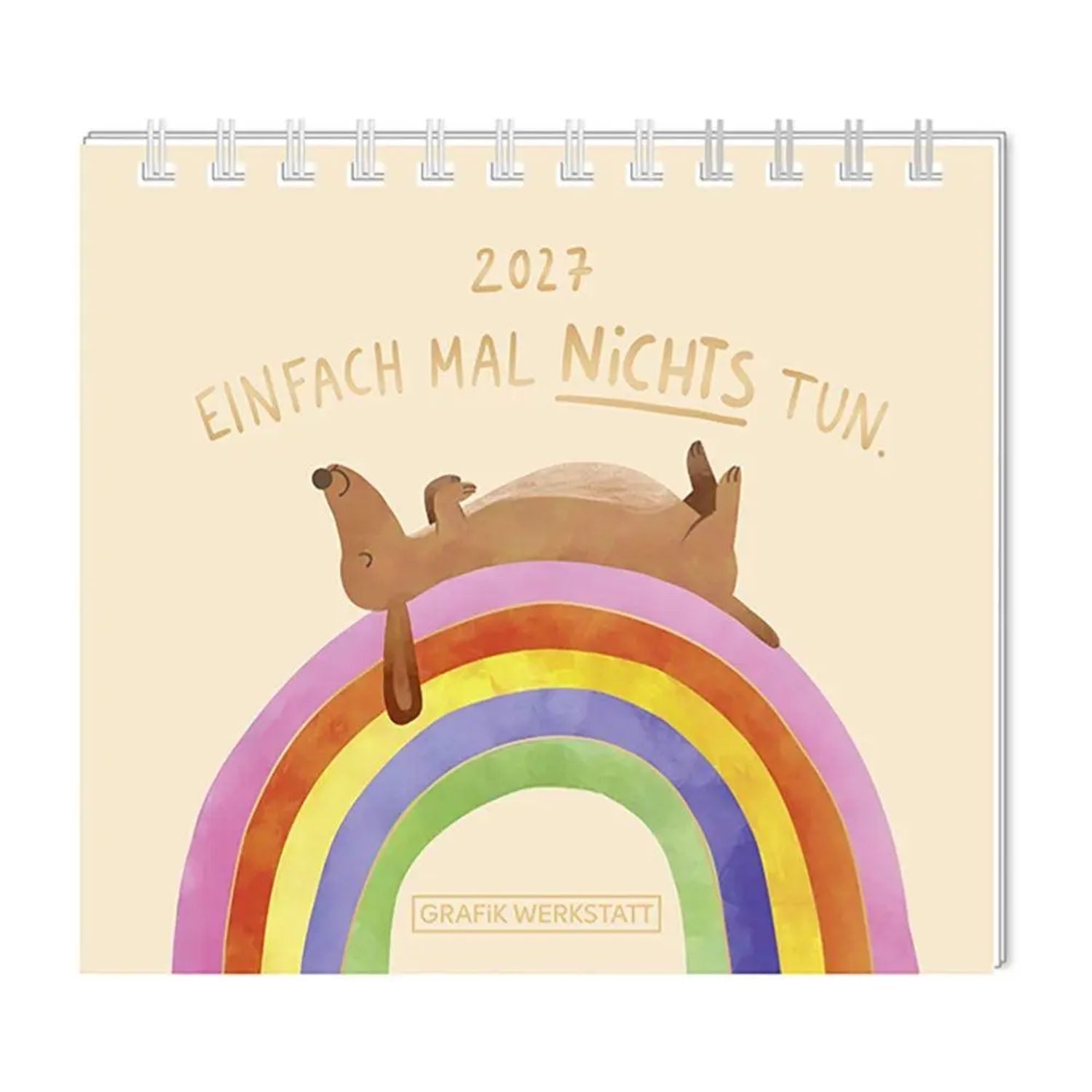Grafik Werkstatt Wandkalender Mini-Kalender 2027 Einfach mal nichts tun.