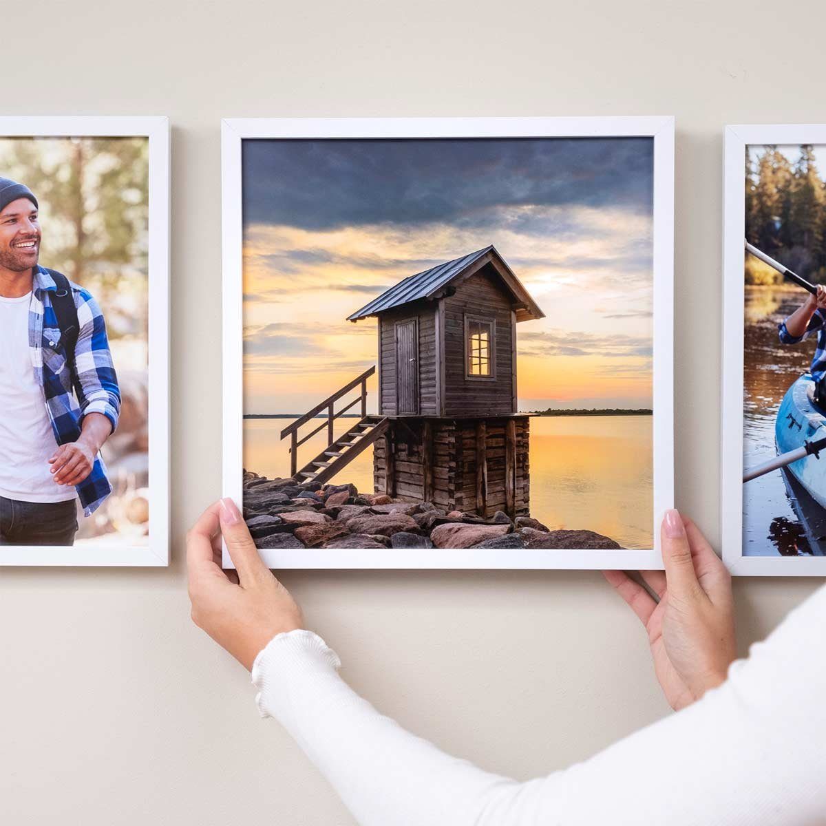 PHOTOLINI Bilderrahmen Poster-Einzelrahmen Modern Schmal, (1 Rahmen) günstig online kaufen