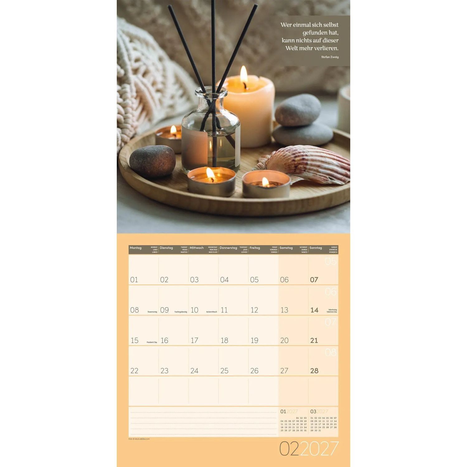 Ackermann Wandkalender Momente für Dich Kalender 2027 - 30x30 - Art12