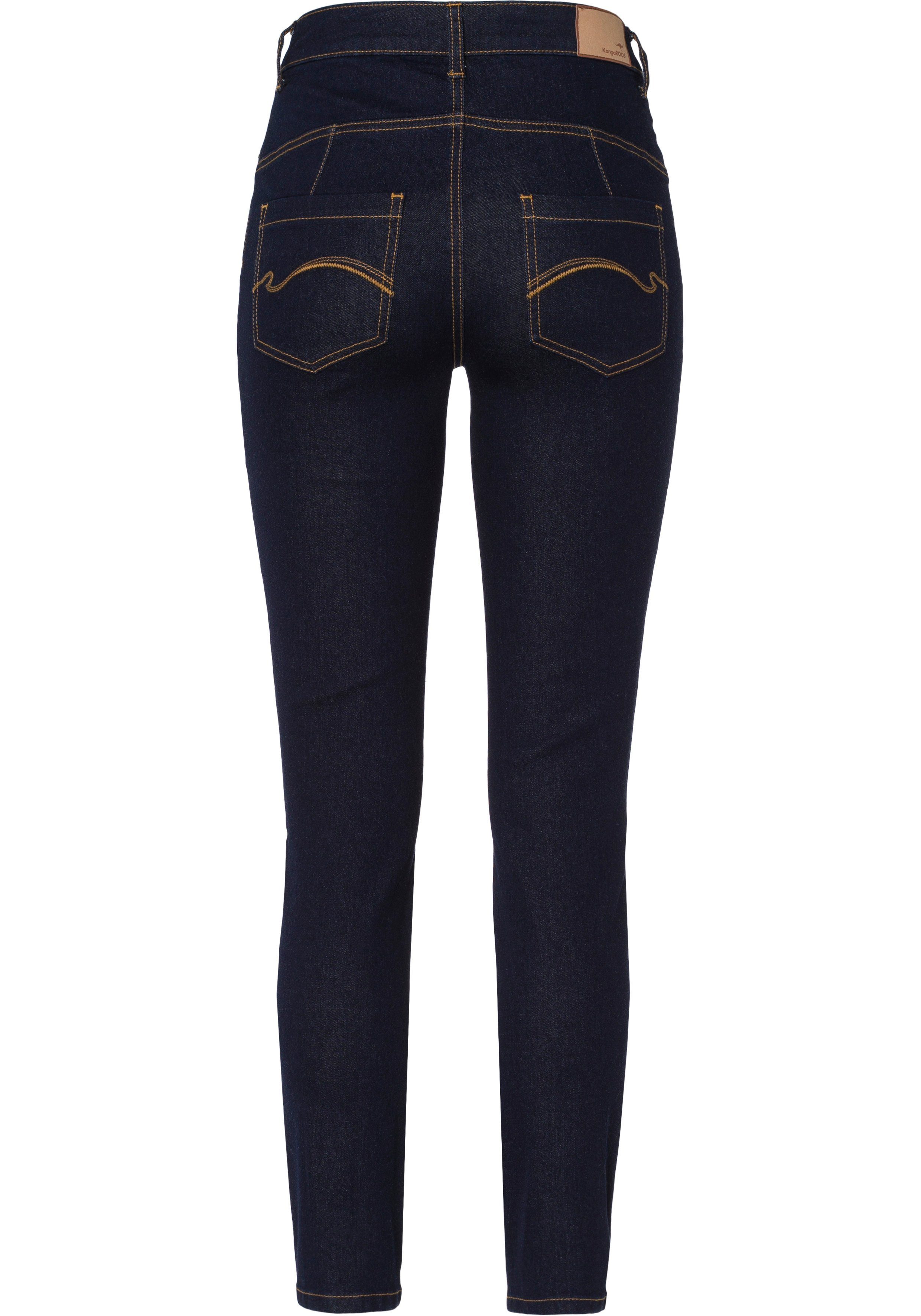 KangaROOS Slim-fit-Jeans CROPPED HIGH WAIST SLIM FIT schmale Passform, Röhrenjeans, trendige Used-Waschung