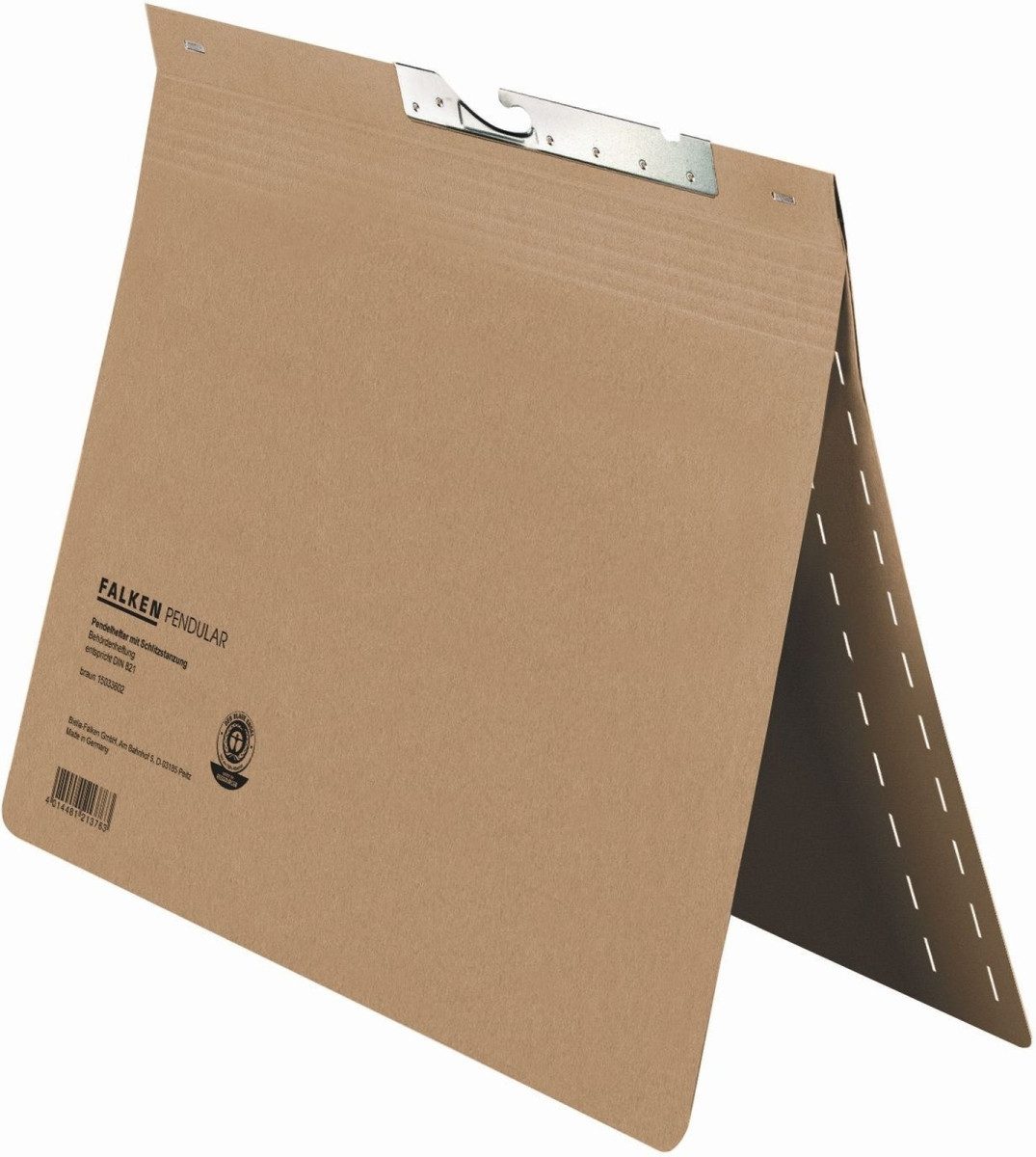 Falken Hefter Pendelhefter A4 Manila-RC-Karton 230 g/qm 265x318mm braun