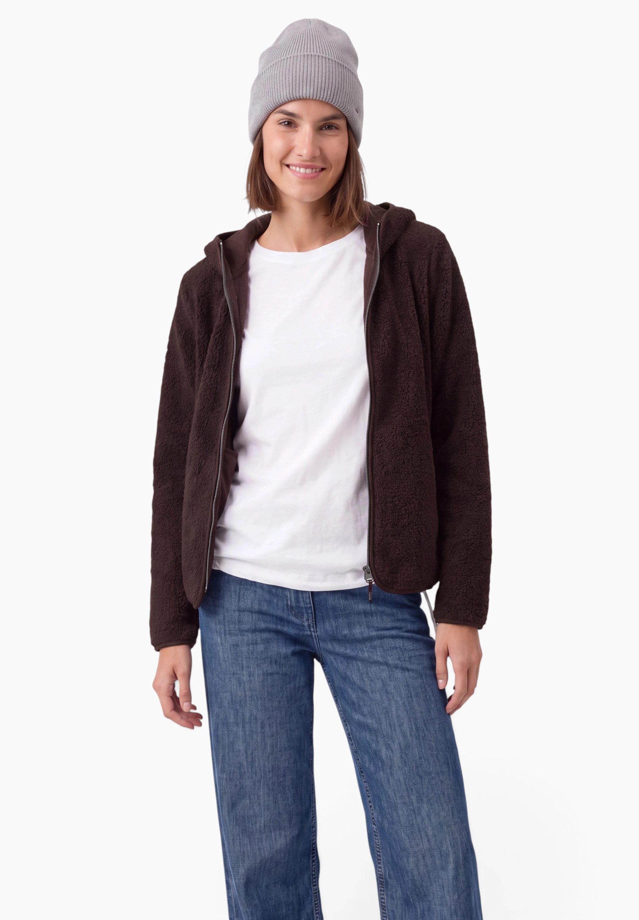 CECIL Cardigan mit Kapuze