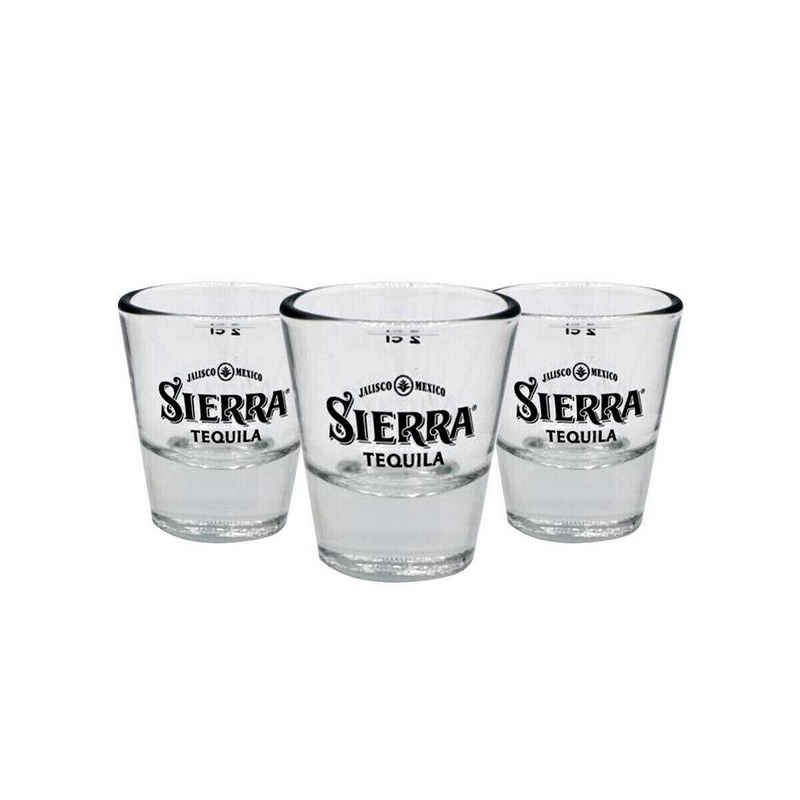 Sierra Tequila Cocktailglas 6 x Sierra Tequila Shotgläser Schnapsgläser + Flaschenöffner