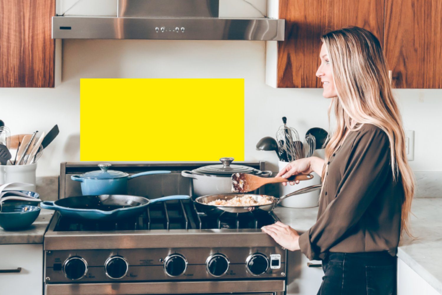 MuchoWow Küchenrückwand - Farben, Zitrone (1-tlg), - und für 60x30 Wandschutz, - Neon gegen Fett Küchen Gelb Schmutzflecken cm,