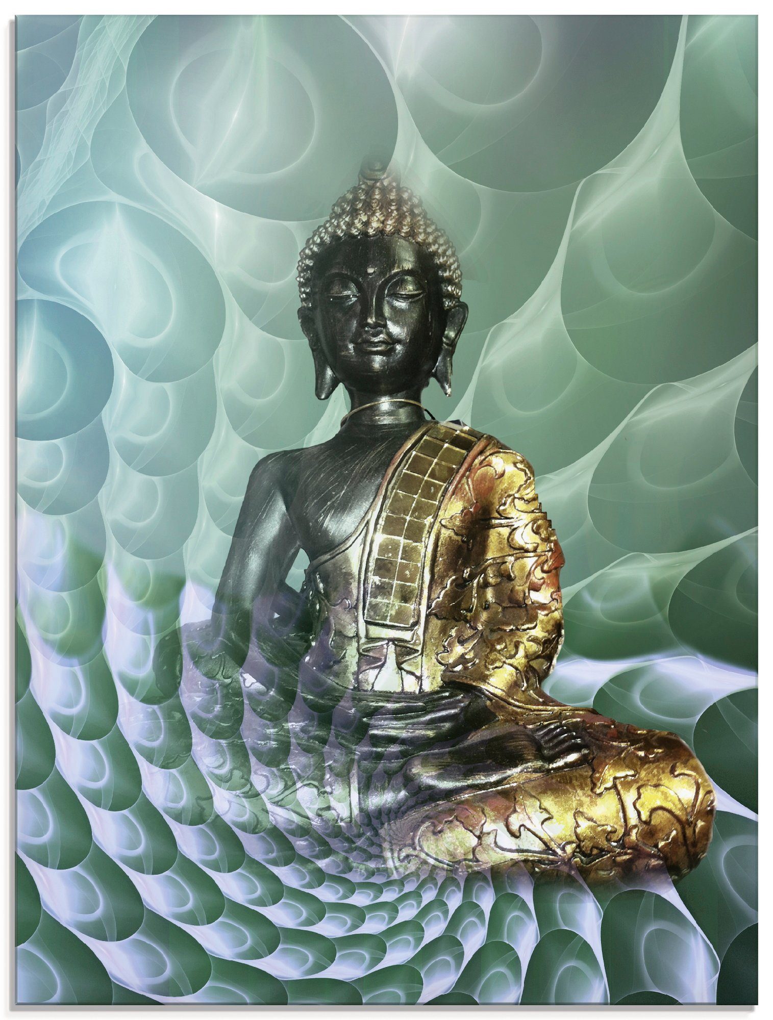 Artland Glasbild »Buddhas Traumwelt CB«, Religion (1 Stück)-Otto